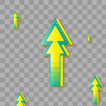 精美渐变箭头引导效果图图片素材免费下载