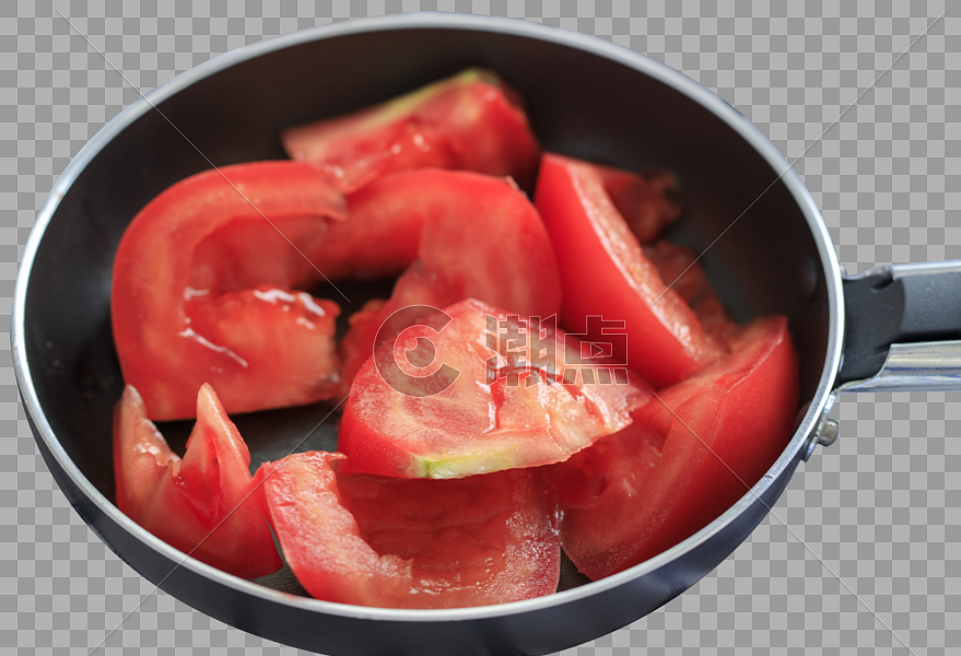 平底锅中的番茄图片素材免费下载