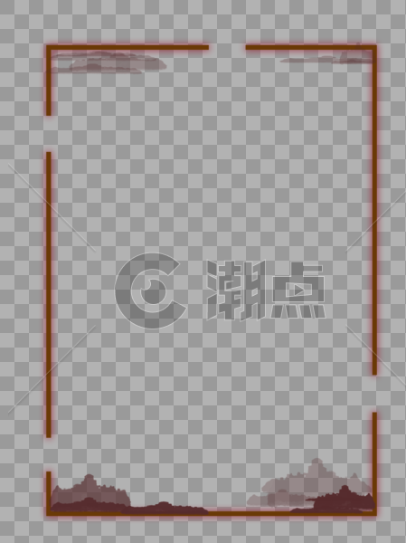 中国风古典水墨边框图片素材免费下载