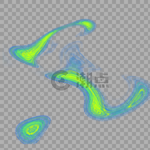 绿色抽象光效图片素材免费下载
