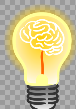 灯泡大脑图片素材免费下载