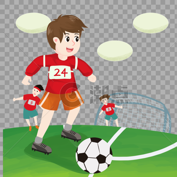踢足球的孩子图片素材免费下载