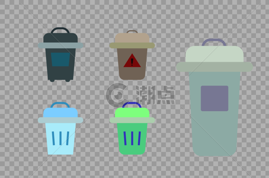 垃圾桶元素图片素材免费下载