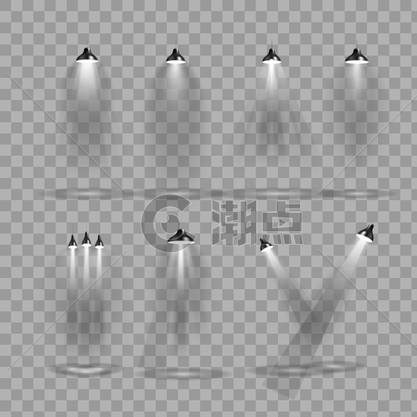 聚光灯矢量设计元素2000*2000图片素材免费下载-编号330627-潮点视频