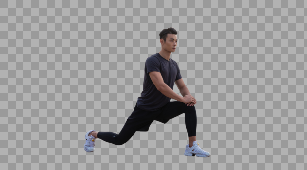 男子健身压腿图片素材免费下载