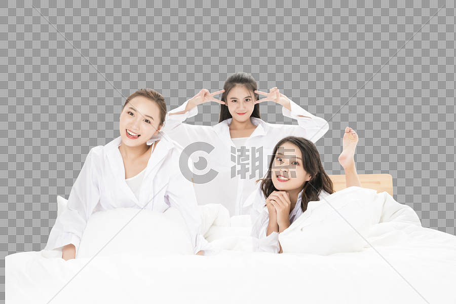 三个可爱美女设计元素1920*1280图片素材免费下载-编号331367-潮点视频