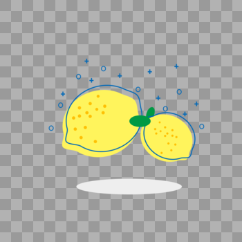 柠檬柠檬元素柠檬素材水果图片素材免费下载