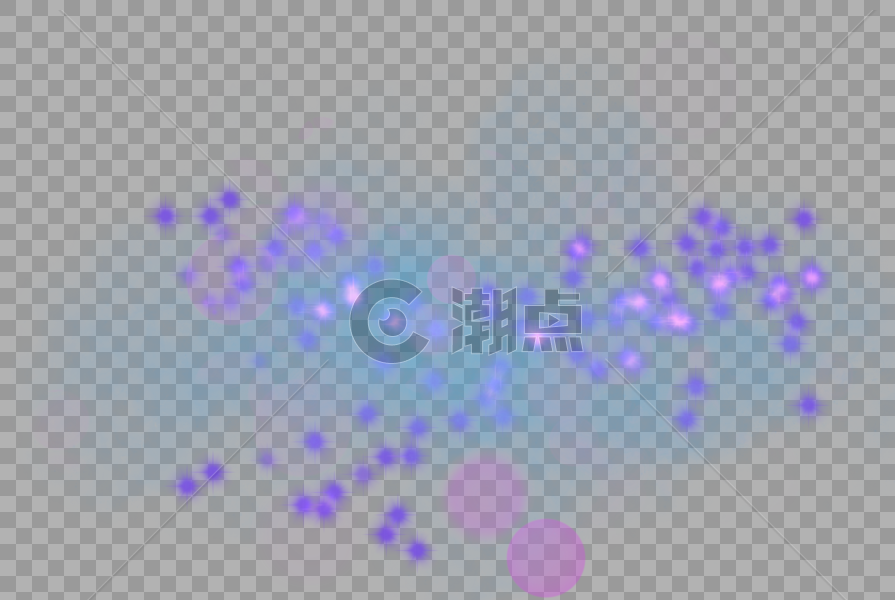 蓝紫梦幻微星光图片素材免费下载