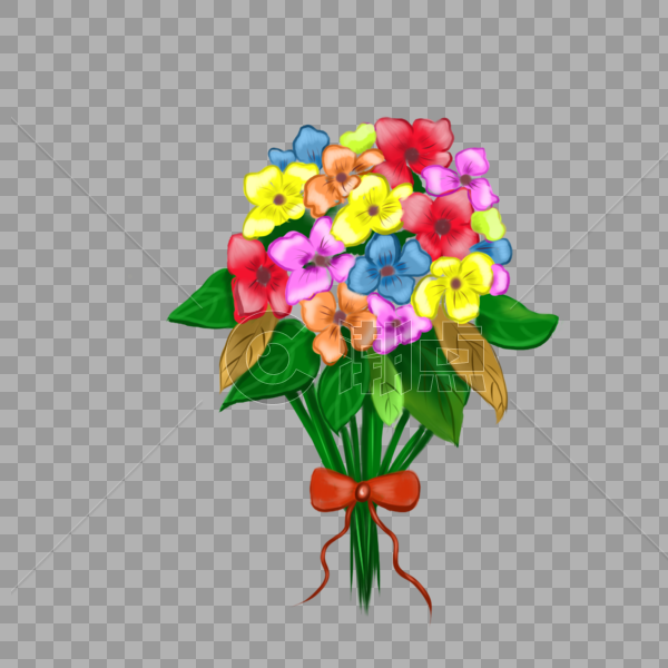 手绘情人节表白花束花朵图片素材免费下载