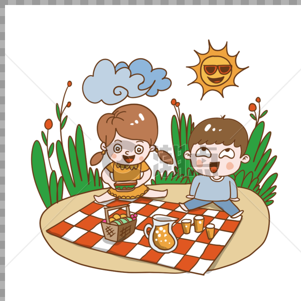 夏日野餐图片素材免费下载