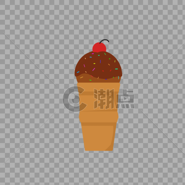 夏季食物卡通手绘冰淇淋图片素材免费下载