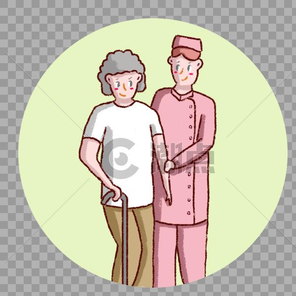 护士节护士照顾老人图片素材免费下载