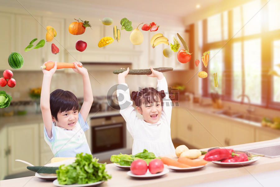 孩子的健康饮食图片素材免费下载