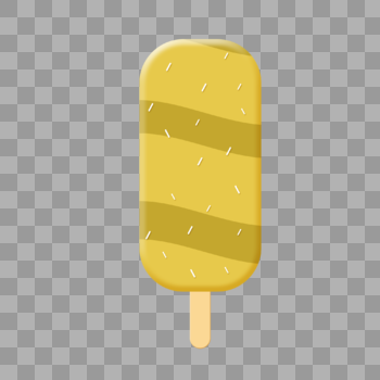 黄色巧克力冰棍图片素材免费下载