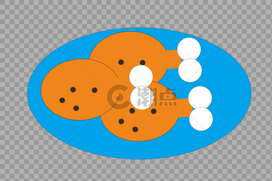 手绘卡通鸡腿图片素材免费下载