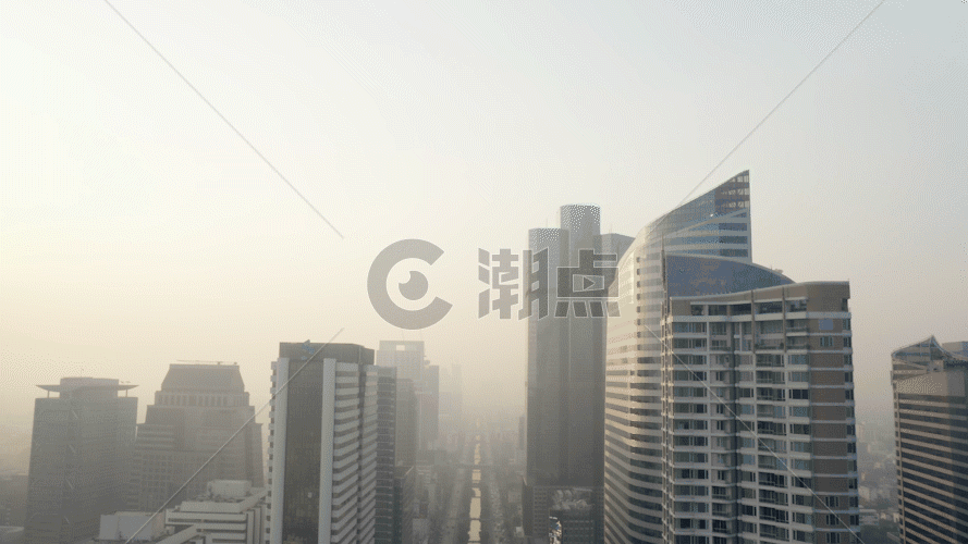 航拍城市建筑GIF图片素材免费下载