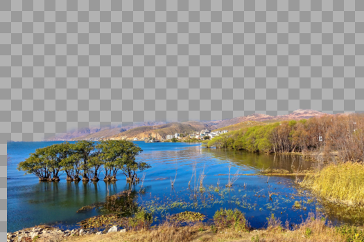河边的风景图片素材免费下载