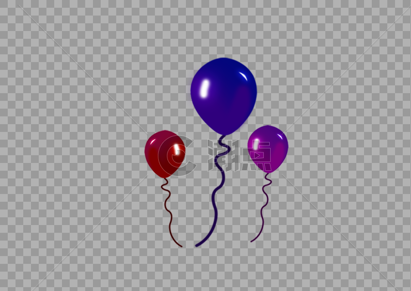PSD免抠元素实物气球图片素材免费下载