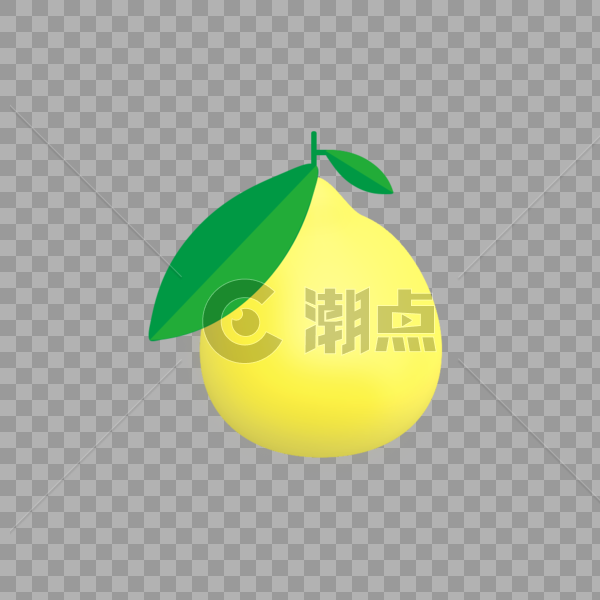 柚子 柚子叶 水果图片素材免费下载