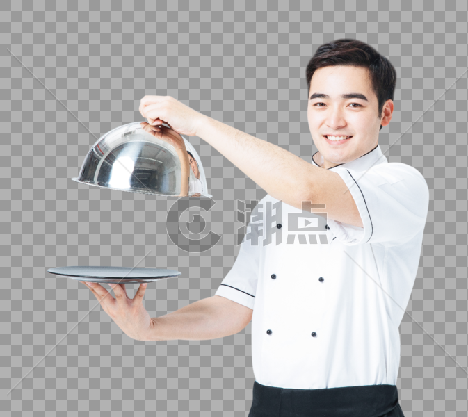 男厨师拿锅图片素材免费下载