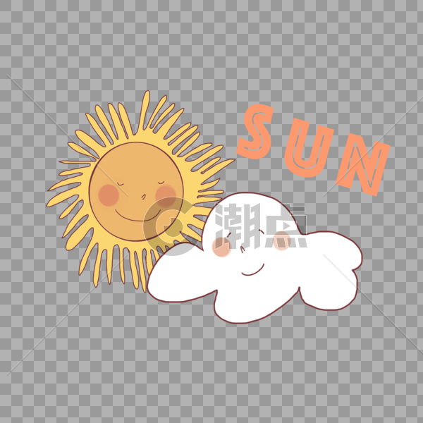 阳光夏日太阳云朵气象图片素材免费下载