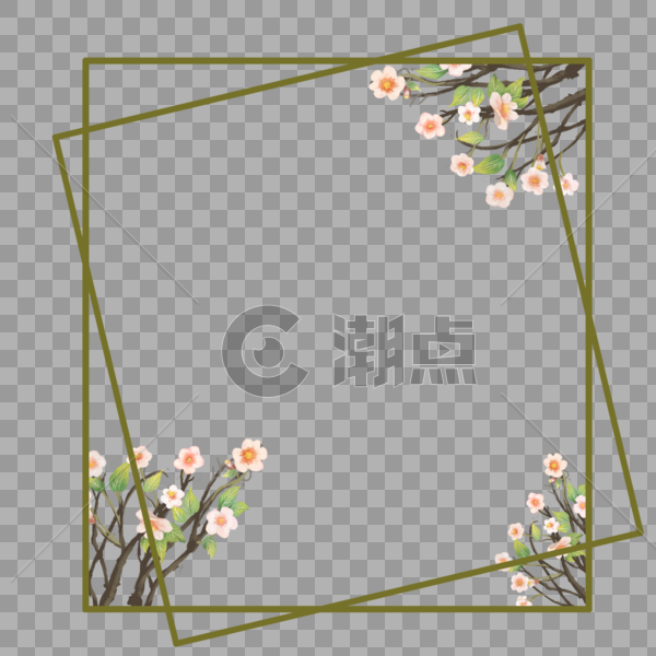 花卉边框图片素材免费下载