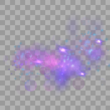 梦幻紫星云光效图片素材免费下载