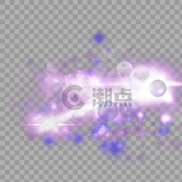 梦幻紫科技感光效图片素材免费下载