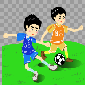 踢足球的男孩图片素材免费下载