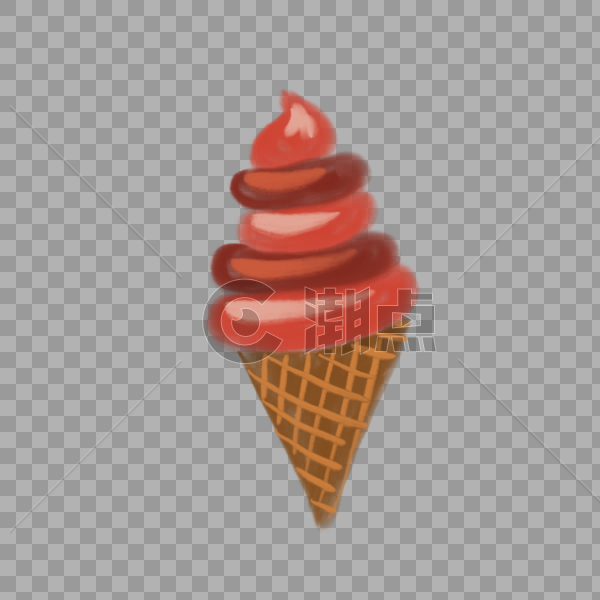 卡通美味冰淇淋插图图片素材免费下载