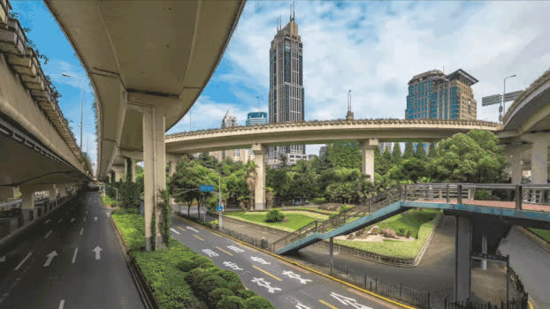 上海高架桥GIF图片素材免费下载