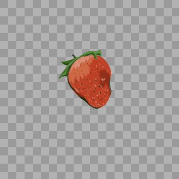 一颗饱满的草莓插图图片素材免费下载