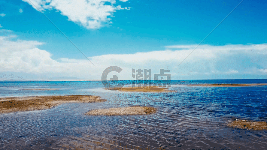青海湖山水天空延时GIF图片素材免费下载