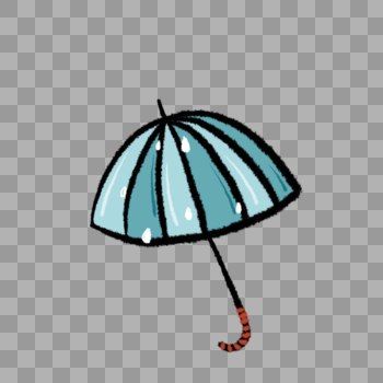 卡通可爱雨伞免抠插图图片素材免费下载