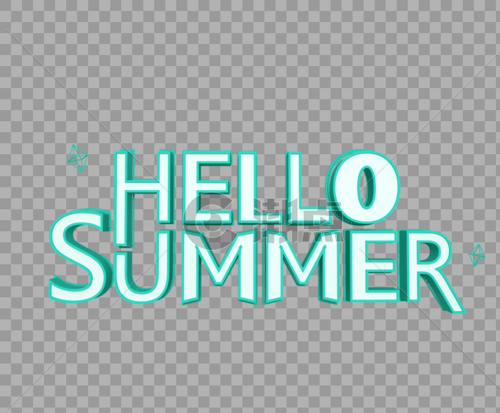 HELLO SUMMER你好夏天图片素材免费下载