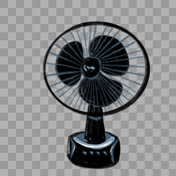 创意台式电风扇插图图片素材免费下载