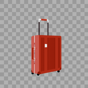 红色行李箱图片素材免费下载