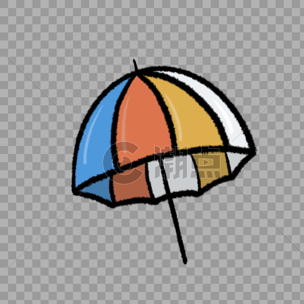 创意太阳伞免抠插图图片素材免费下载