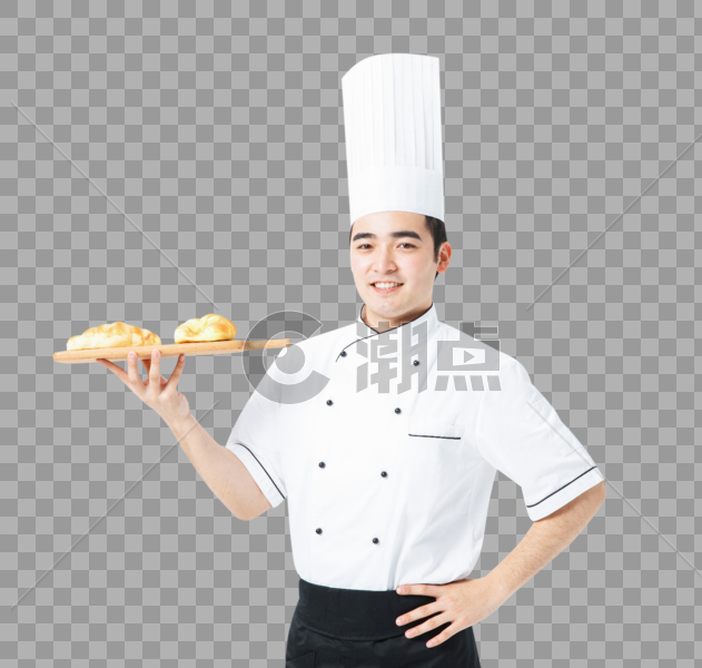 厨师拿着面包图片素材免费下载