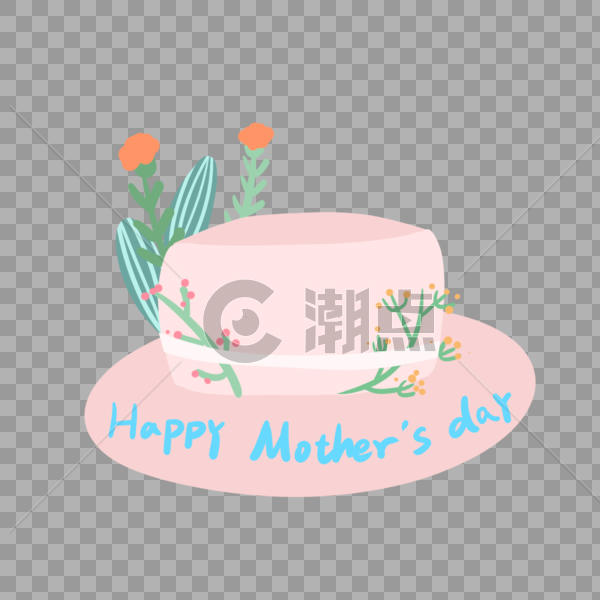 母亲节粉色蛋糕图片素材免费下载