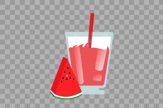 西瓜果汁和西瓜素材图片素材免费下载