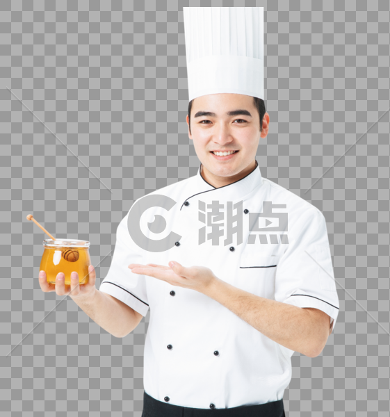厨师拿着蜂蜜图片素材免费下载