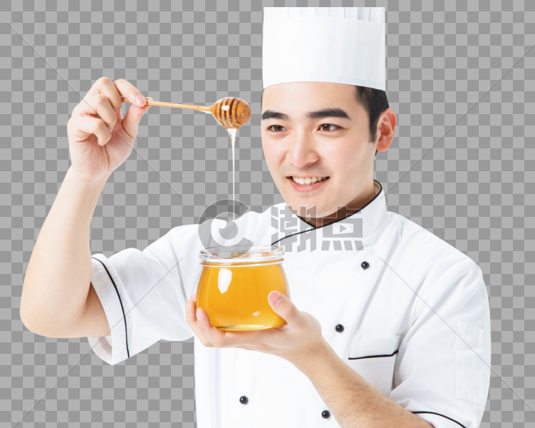 厨师拿着蜂蜜图片素材免费下载