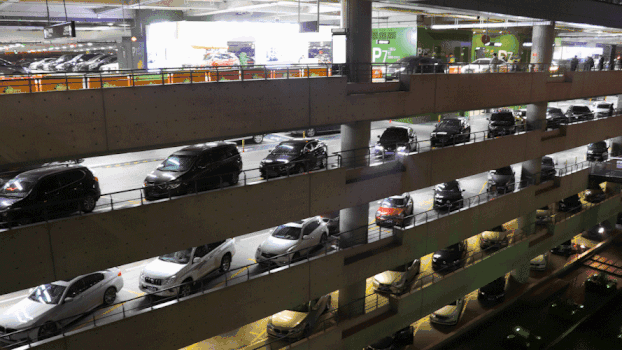 大型停车场GIF图片素材免费下载