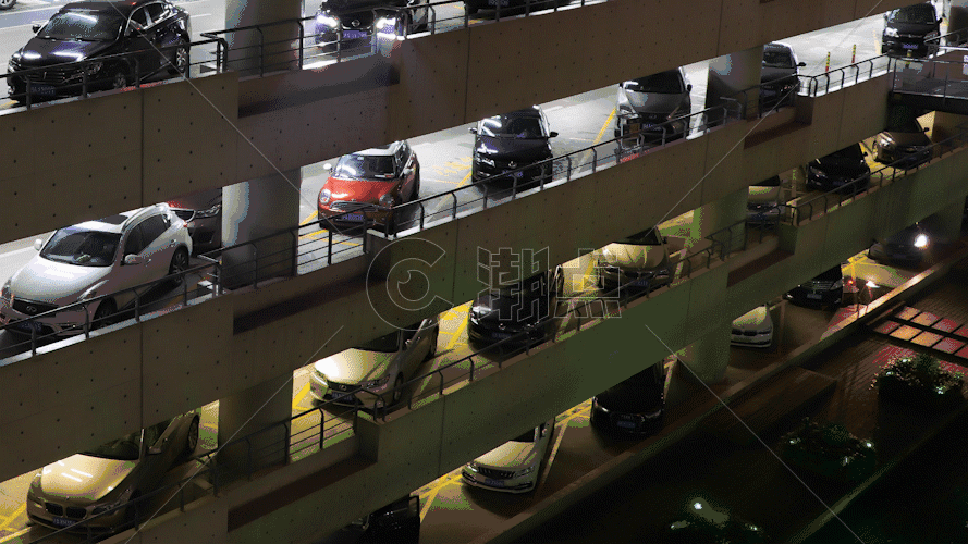 多层停车场GIF图片素材免费下载