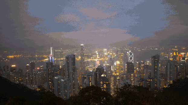 香港夜景GIF图片素材免费下载