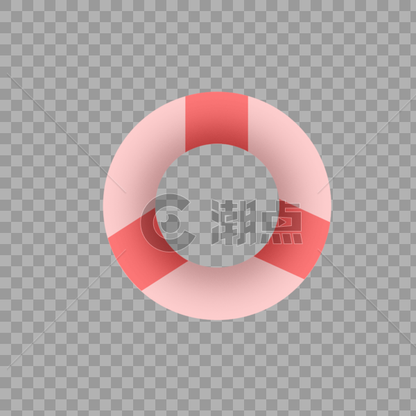 手绘游泳圈图片素材免费下载