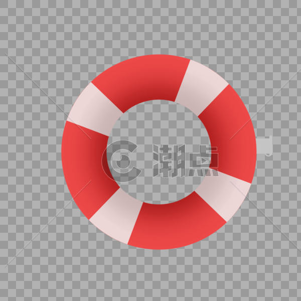 红色游泳圈图片素材免费下载