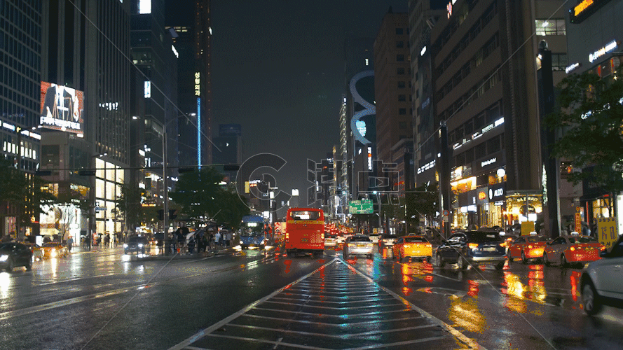城市中心繁荣公路GIF图片素材免费下载