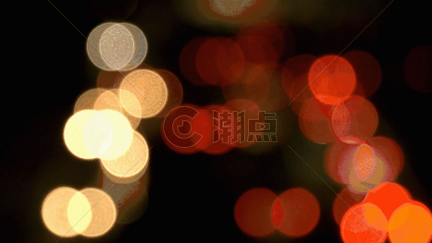 夜晚朦胧的车流夜景GIF图片素材免费下载